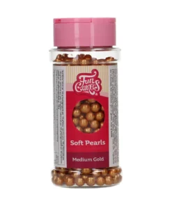 FunCakes Soft Pearls Medium Gold 60g