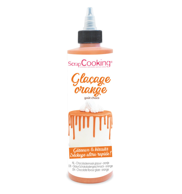 Schokoladengeschmacksglasur Drip Cake orange