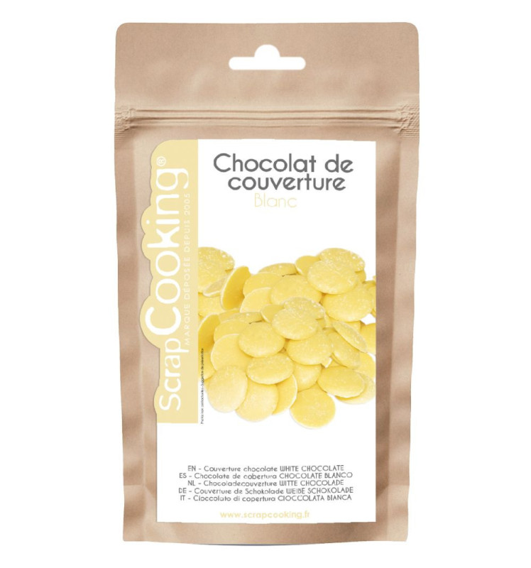 ScrapCooking Schokoladenkuvertüre weiss 190g