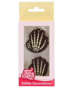 FunCakes Chocolate Decorations Skeleton Hands pk/6