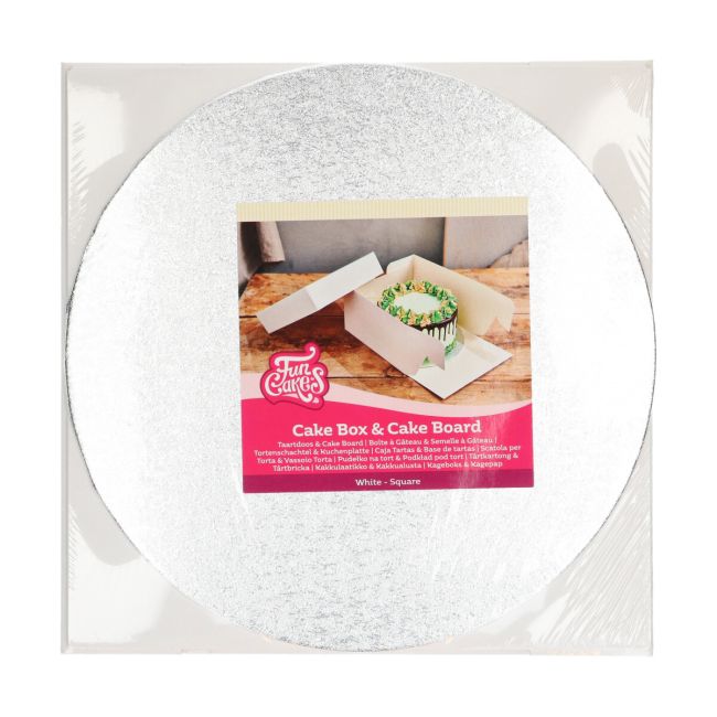 FunCakes Cake Box and Round Cake Board 30x30x15cm