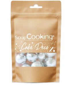 Scrap Cooking Schoko Perlen Silber XXL